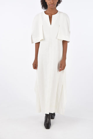 Linen Dress LIZA with Martingale
