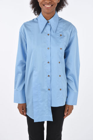 Cotton Popeline Oversize Blouse