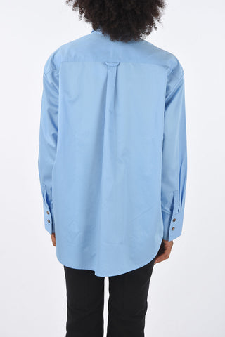 Cotton Popeline Oversize Blouse