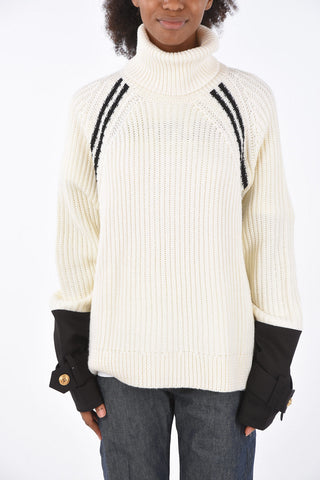 Turtleneck Sweater MEN OVERSIZED FIT with Contrasting Cuffs