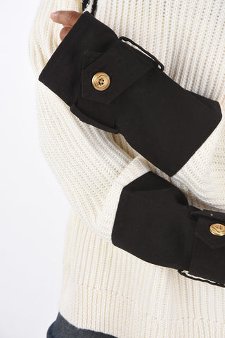 Turtleneck Sweater MEN OVERSIZED FIT with Contrasting Cuffs