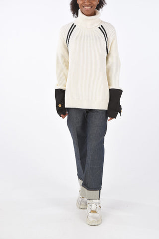 Turtleneck Sweater MEN OVERSIZED FIT with Contrasting Cuffs