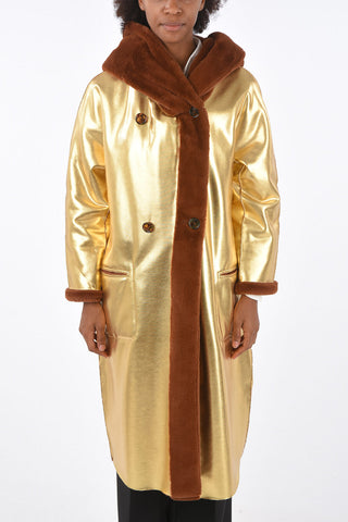 cappotto TIZIANA in ecopelliccia con cintura