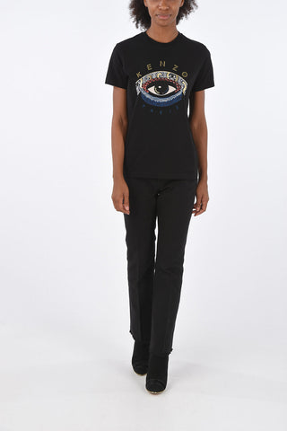 Printed crew-neck t-shirt