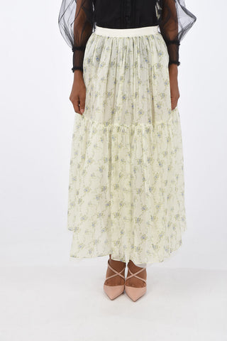 Floral Silk Gipsy Skirt