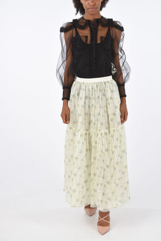Floral Silk Gipsy Skirt