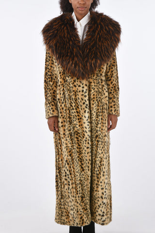 Spotted Faux-Fur RUMBA Jetted Pocket Coat