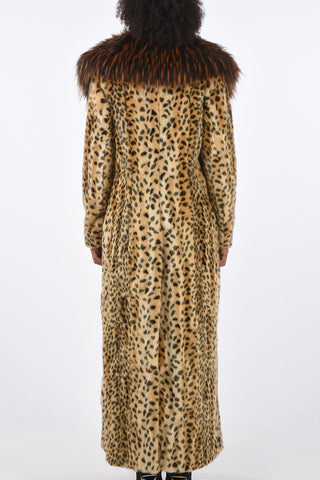 Spotted Faux-Fur RUMBA Jetted Pocket Coat