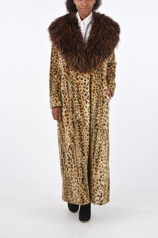 Spotted Faux-Fur RUMBA Jetted Pocket Coat