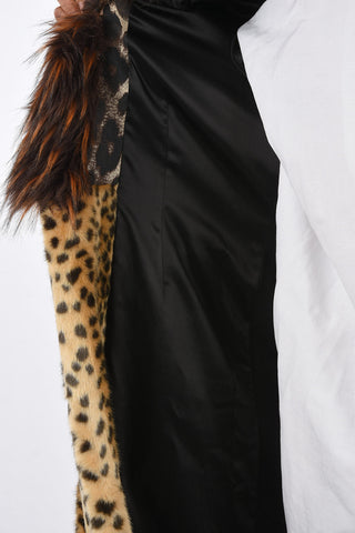 Spotted Faux-Fur RUMBA Jetted Pocket Coat