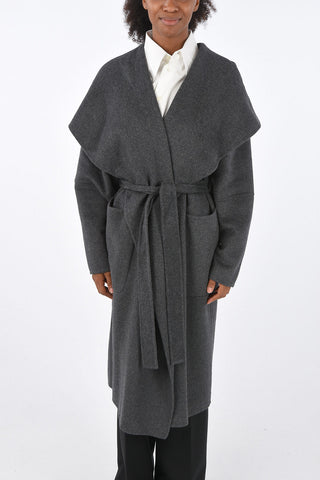 cashmere and wool BLOOMING coat with belt