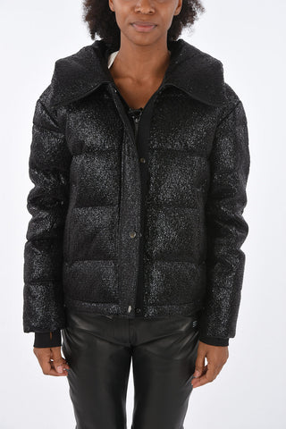 snake-print GILLEY down jacket