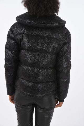 snake-print GILLEY down jacket