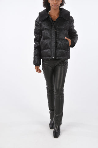 snake-print GILLEY down jacket