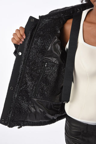 snake-print GILLEY down jacket