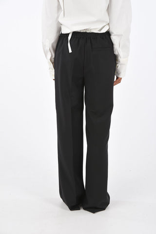 drawstring waist regular fit pants