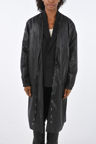 raincoat with single breasted blazer