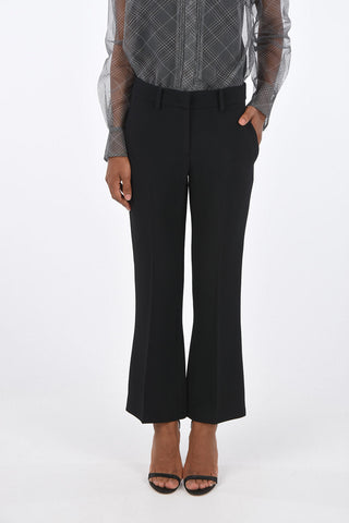 Hidden Closure High Waist Flare Pants