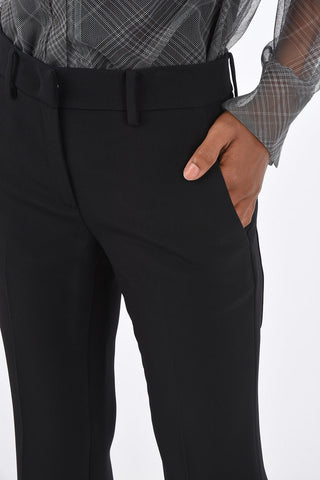 Hidden Closure High Waist Flare Pants
