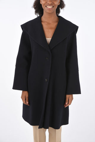 cappotto in lana colletto sailor