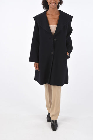 cappotto in lana colletto sailor