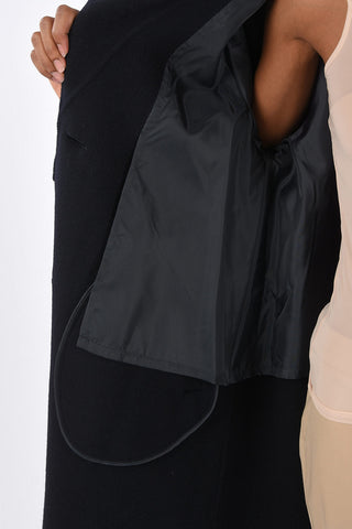 cappotto in lana colletto sailor