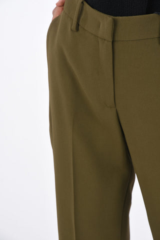 Hidden Closure High Waist Straight Fit Pants
