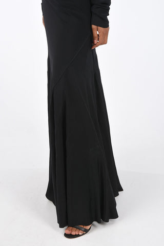 Long Sleeve Turtle-Neck Floor Dress