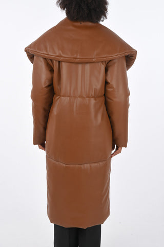 ecoleather padded coat