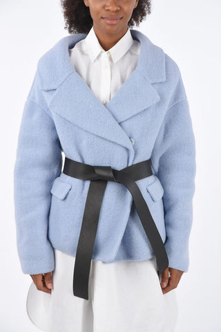 Double Breasted Peacoat with Belt