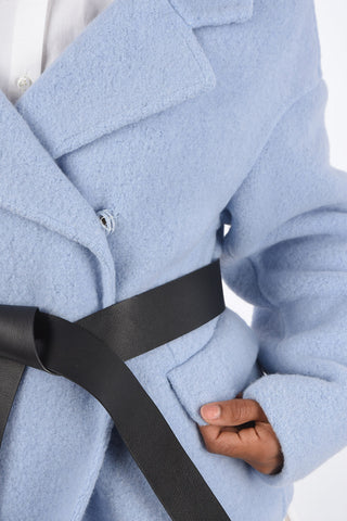 Double Breasted Peacoat with Belt