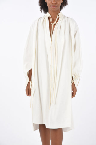 Linen Dress LUAN with Drawstrings