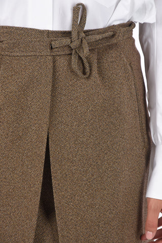 mini wrap skirt with belt