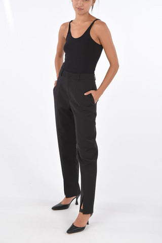split ankle hem pants