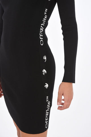 knit long sleeve bodycon dress