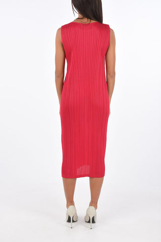 PLEATS PLEASE Sleeveless multi-pleated dress