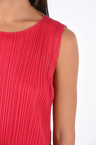PLEATS PLEASE Sleeveless multi-pleated dress