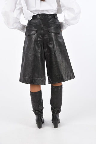 leather gaucho pants