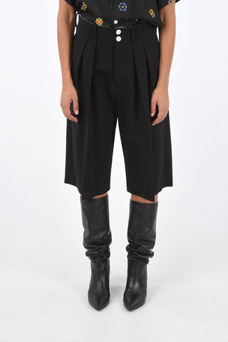Double pleates shorts