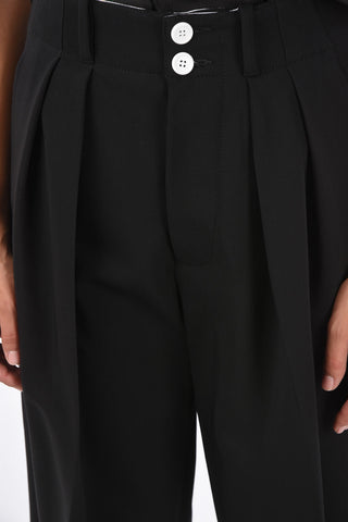 Double pleates shorts