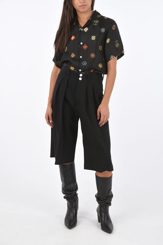 Double pleates shorts