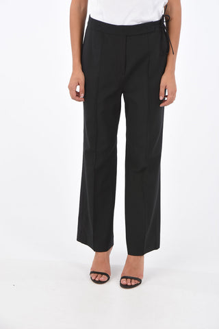single pleat pants with bow