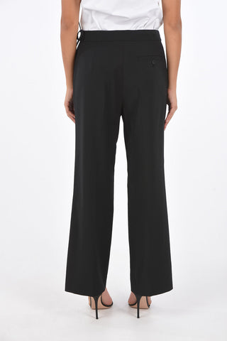 single pleat pants with bow