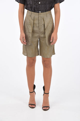silk shorts with pockets