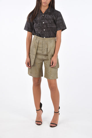 silk shorts with pockets
