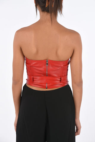 leather TAY bustier top