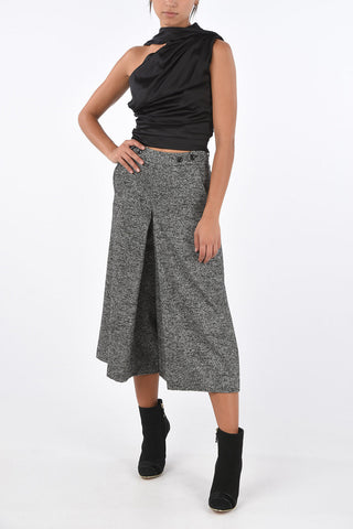 silk 1-shoulder crop top