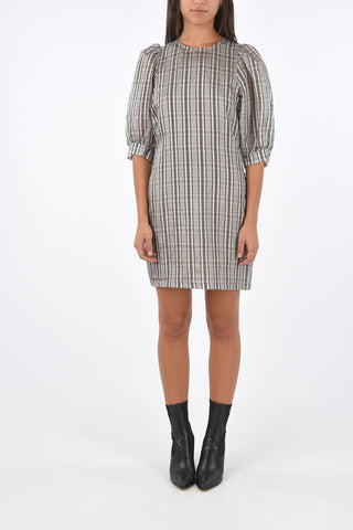 vestito CELESTINE tartan lurex