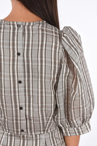 vestito CELESTINE tartan lurex