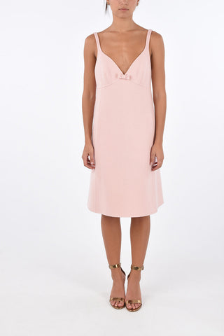RUNWAY virgin wool v-neck shift dress